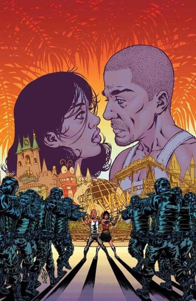 Calexit The Battle Of Universal City #3 (Of 3) Cover C Inc 1:5 C Granda Gallery Edition Variant (Mature) Previously Solicited