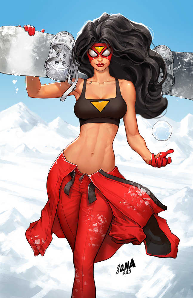 Spider-Woman David Nakayama Ski Chalet Full Art 100 Copy Variant