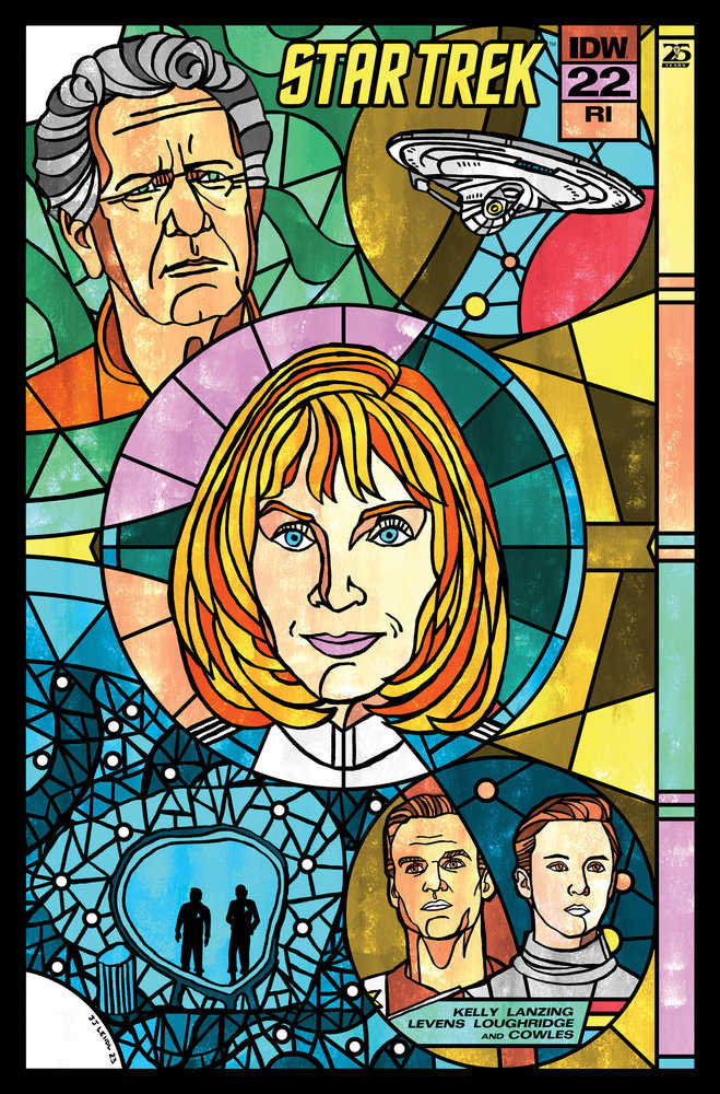 Star Trek #22 Variant Ri (10) (Lendl Connecting Stained Glass Variant)