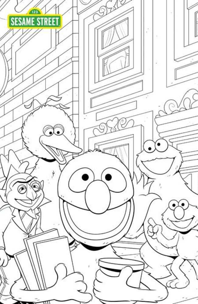 Sesame Street #1 Cover C Coloring Book Sketch