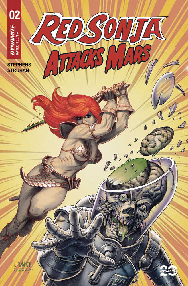Red Sonja Attacks Mars #2 Cover A Linsner