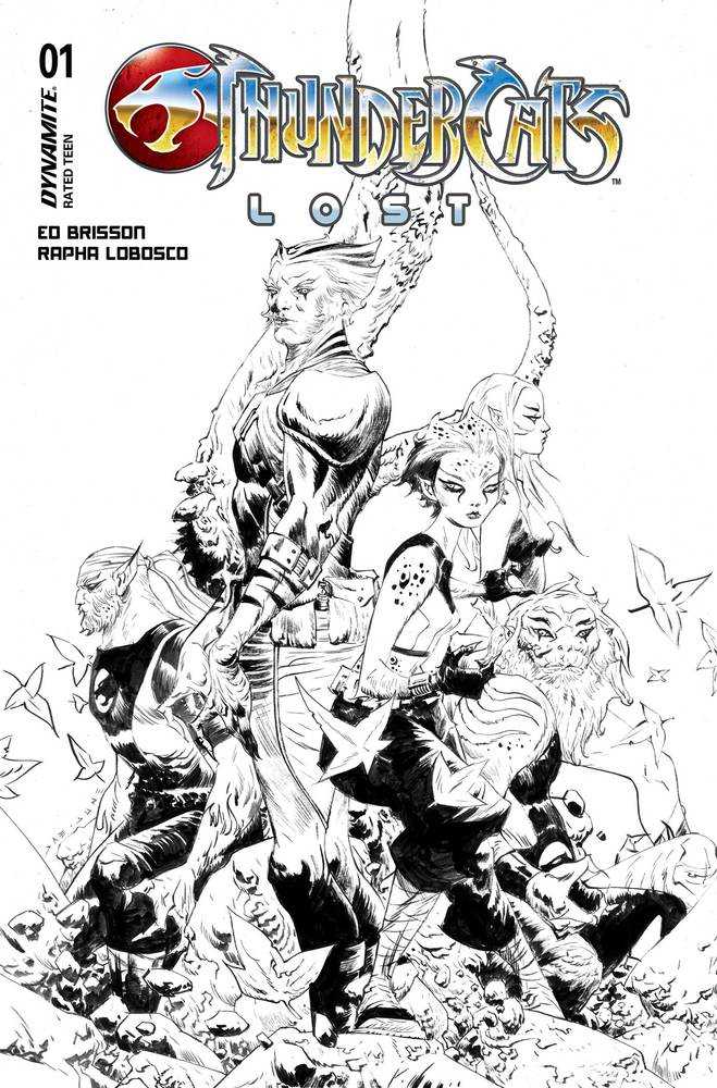 Thundercats Lost #1 Cover V 7 Copy Foc Variant Edition Lee Line Art