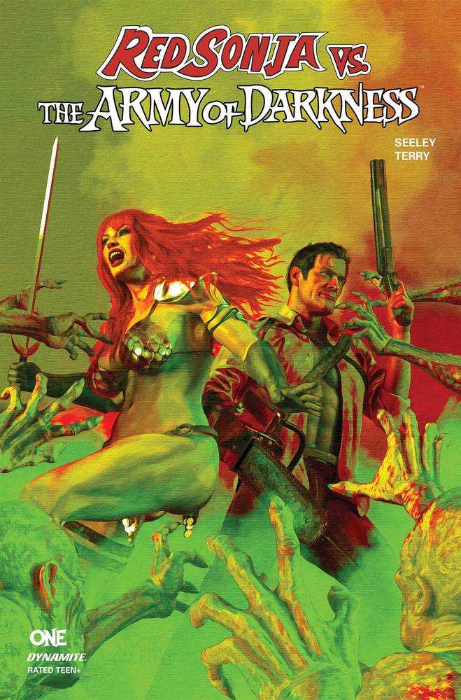 Red Sonja vs Aod #1 Cover V Foc 10 Copy Variant Edition Spears Green