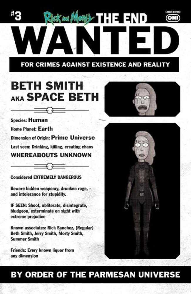 Rick And Morty The End #3 (Of 6) Cover C 1 in 10 Phil Murphy Most Wanted Variant