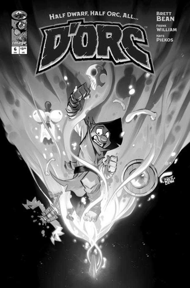 Dorc #6 Cover C 1 in 25 Brett Bean Black & White Variant