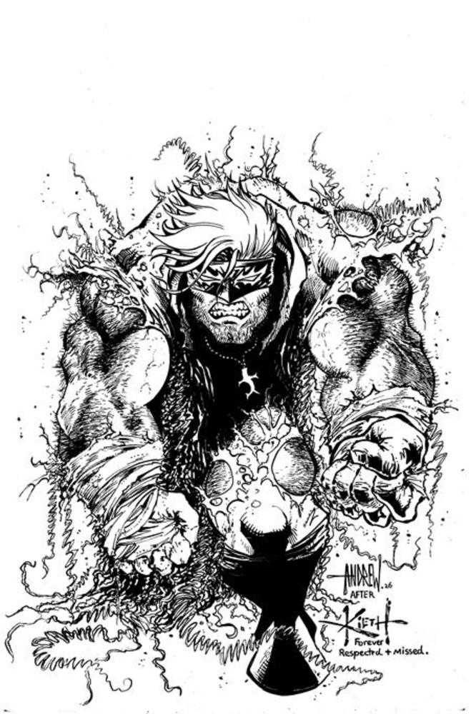 Final Boss #9 Cover D 1 in 25 Andrew Mangum Black & White Full Art Variant (Mature)