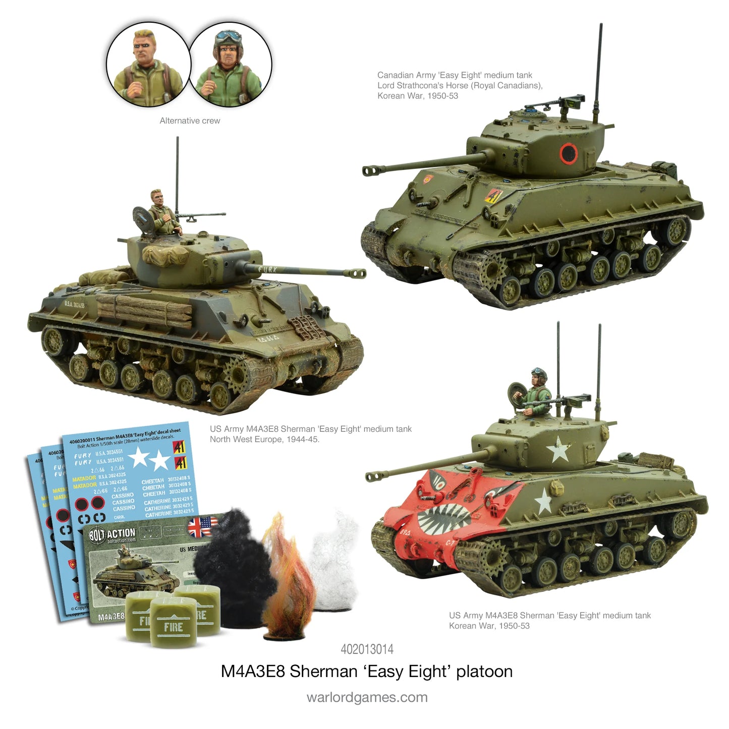 Bolt Action- M4A2E8 Sherman 'Easy Eight' Platoon