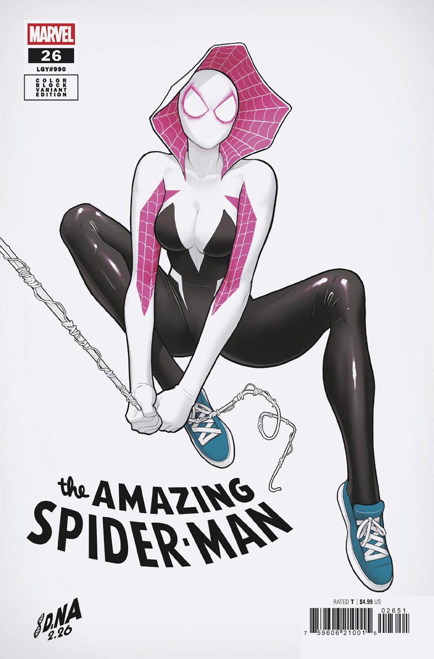 アメコミ naka Amazing Spider-Man #26 David Nakayama Color Block White Variant