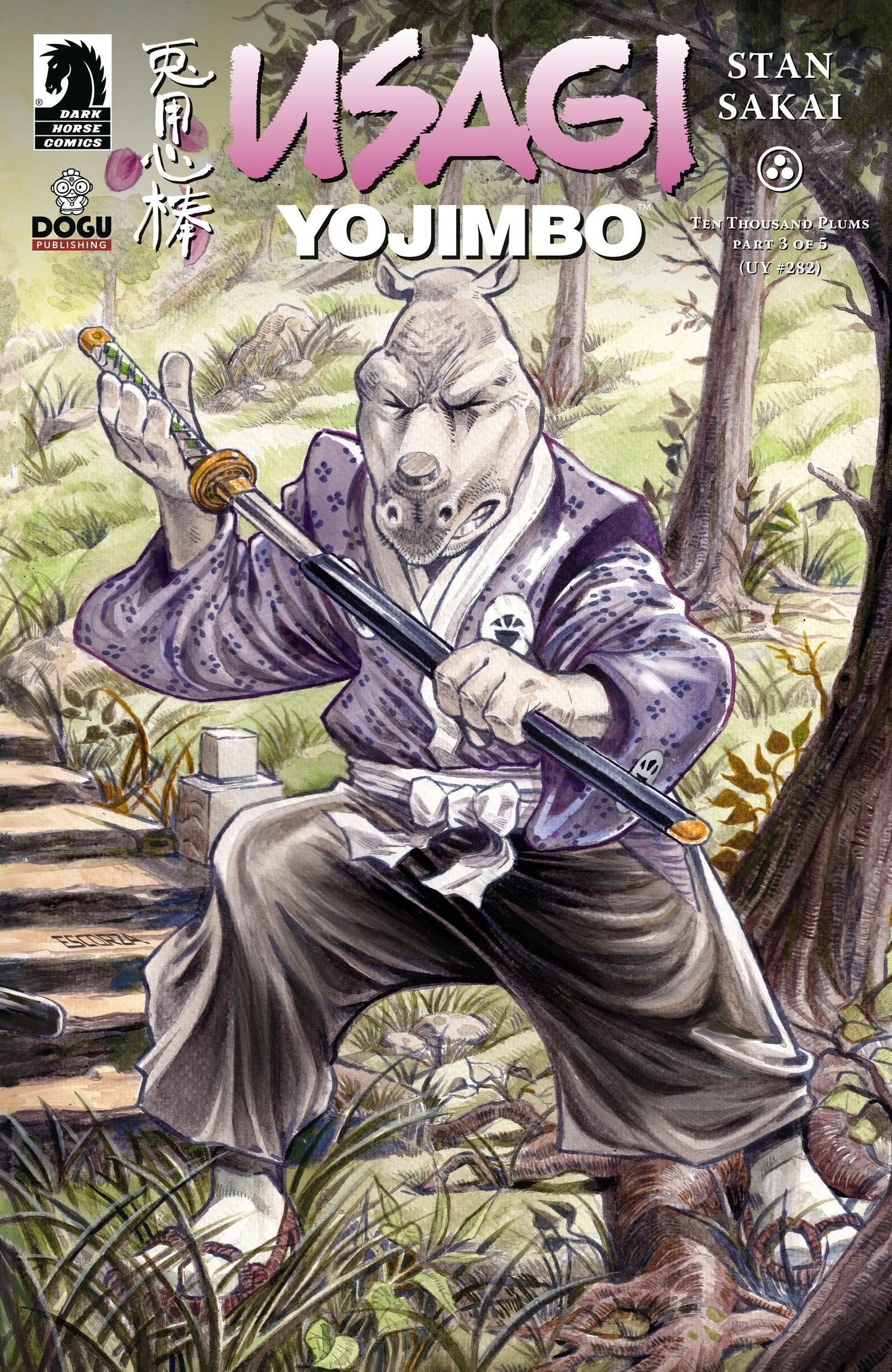 Usagi Yojimbo: Ten Thousand Plums #3 (Cover B) (Escorza Brothers)