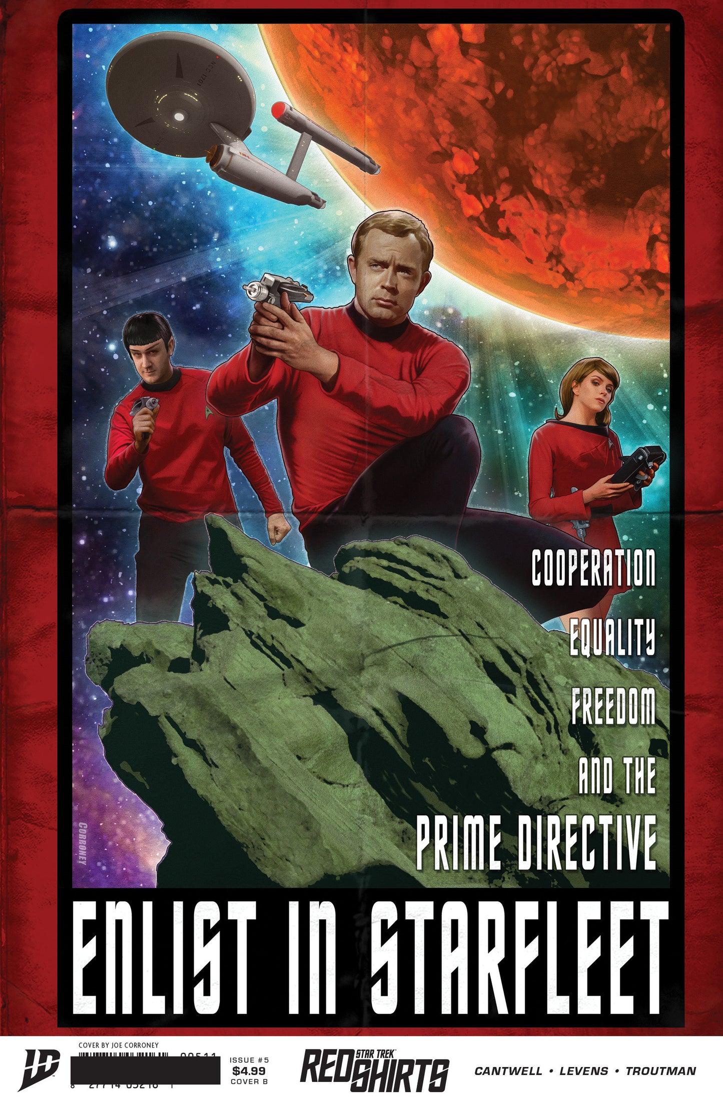 Star Trek: Red Shirts #5 Variant B (Corroney Federation Recruitment)