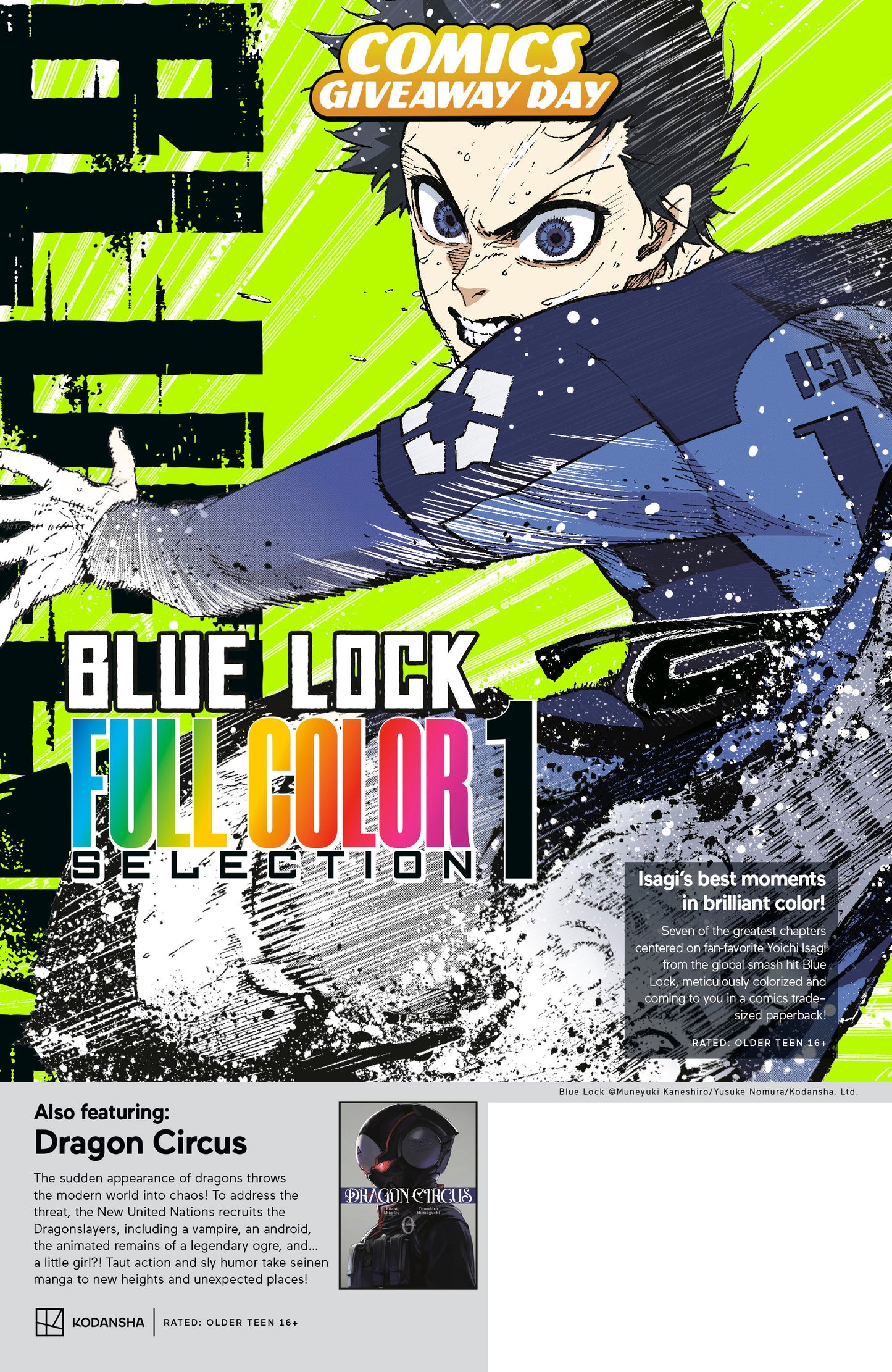 Kodansha Blue Lock Full Color Selection & Dragon Circus CGD 2026 FCBD