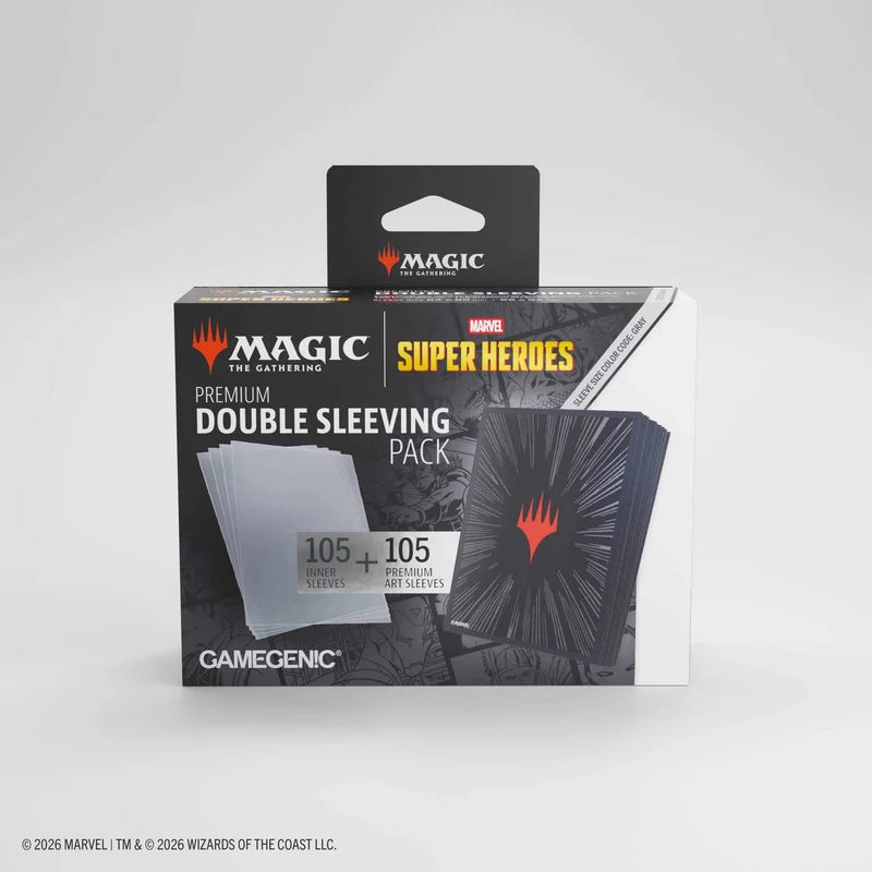 Comic Burst Black - Double Sleeving Pack