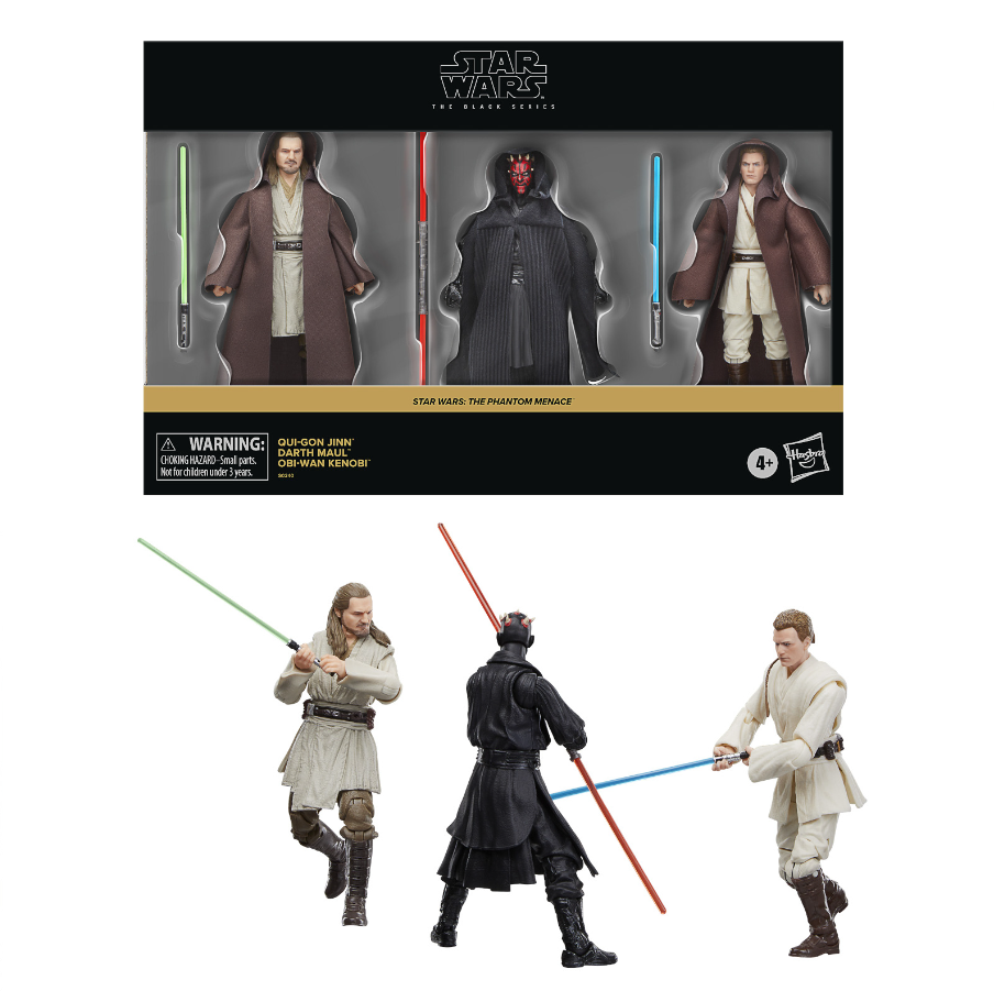 Black Series: Qui Gonn, Obi-Wan and Maul 3-Pack