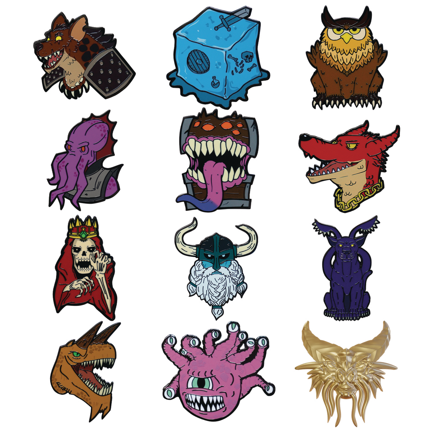 FANATTIK D&D 50TH ANN MYSTERY MINI PIN 12PC