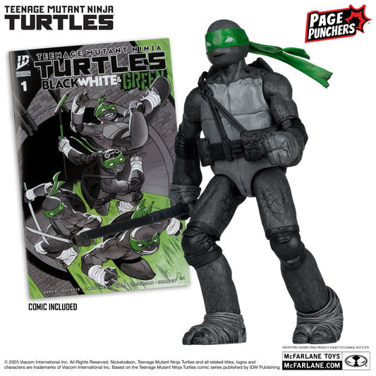 TMNT Black White & Green Page Punchers 5in Figures Wave 3
