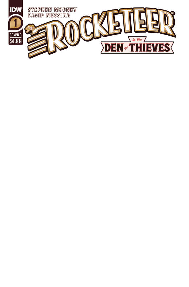 Rocketeer In The Den Of Thieves #1 Cover C Sketch Cover