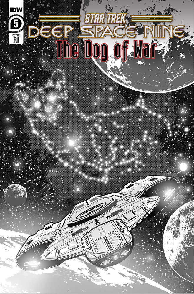 Star Trek: Deep Space Nine--The Dog Of War #5 Variant Ri (10) (Hernandez Black & White)