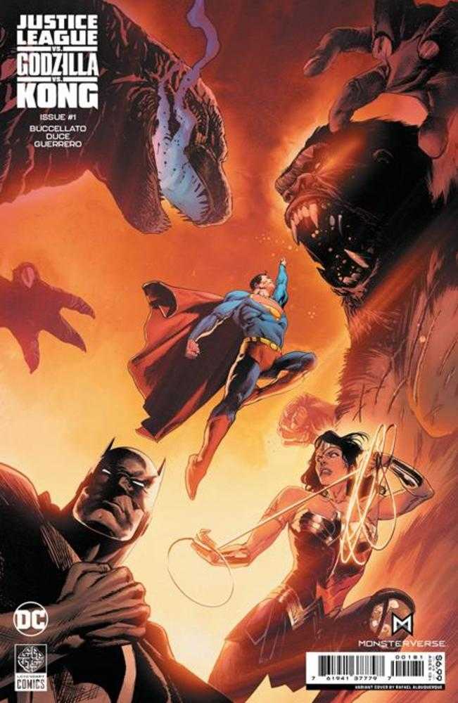 Justice League vs Godzilla vs Kong #1 (Of 7) Cover E Rafael Albuquerque Foil Variant(Subscription)