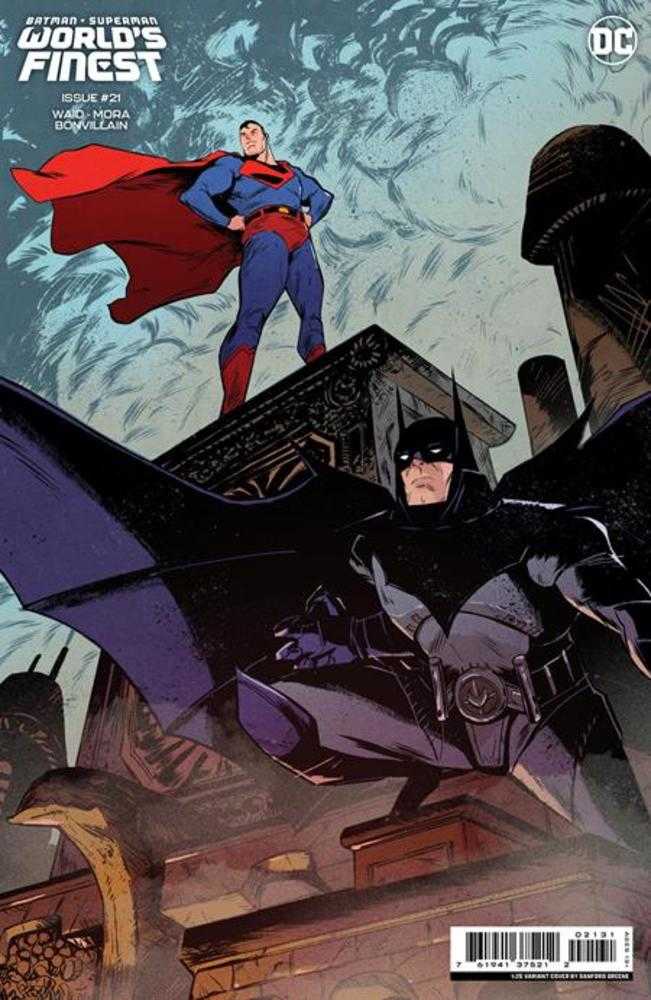 Batman Superman Worlds Finest #21 Cover E 1 in 25 Sanford Greene Card Stock Variant