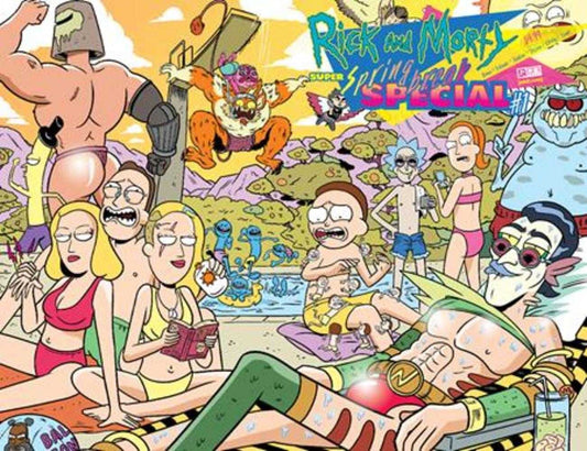 Rick And Morty Super Spring Break Special #1 Cover D 1 in 10 Marc Ellerby Wraparound Variant (Mature)