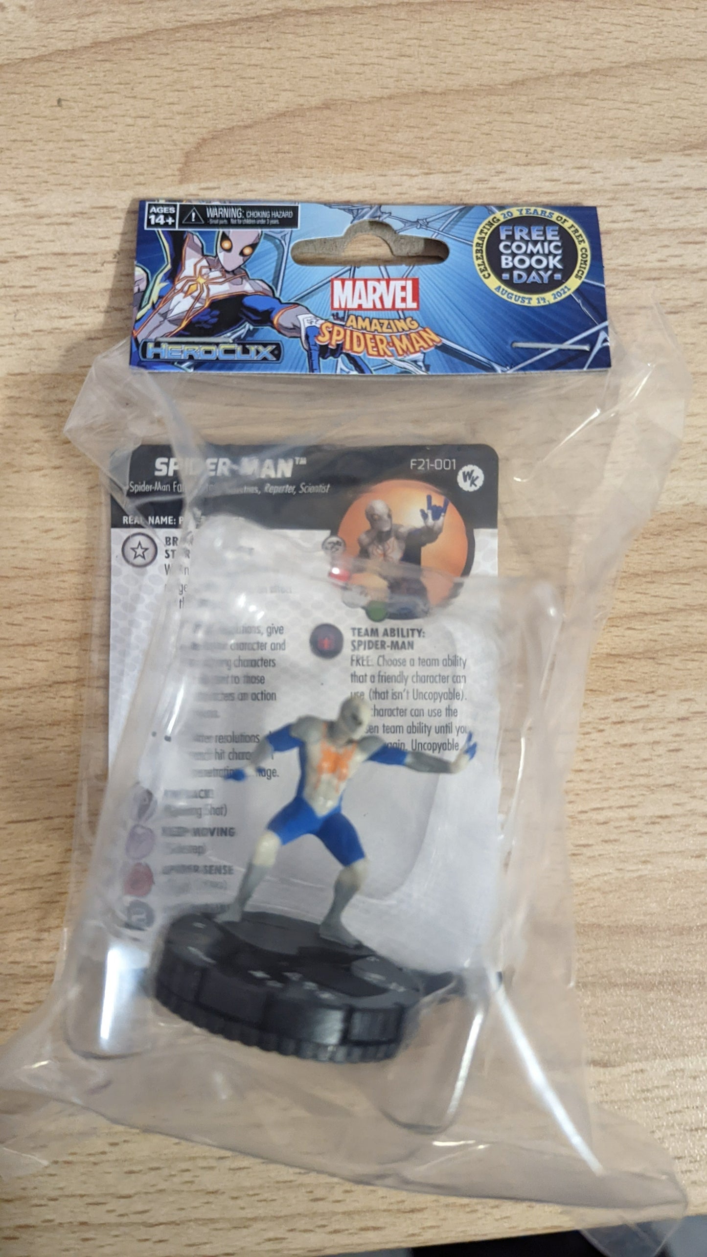 FCBD 2021 MARVEL HEROCLIX EXC FIG SPIDER-MAN