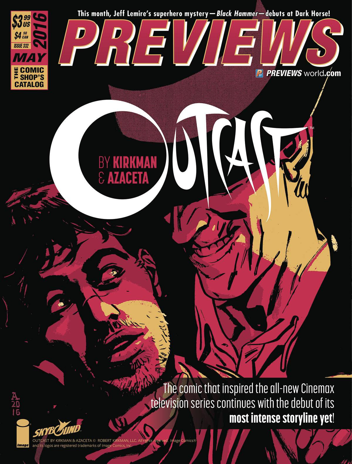 PREVIEWS #332 MAY 2016 COVER