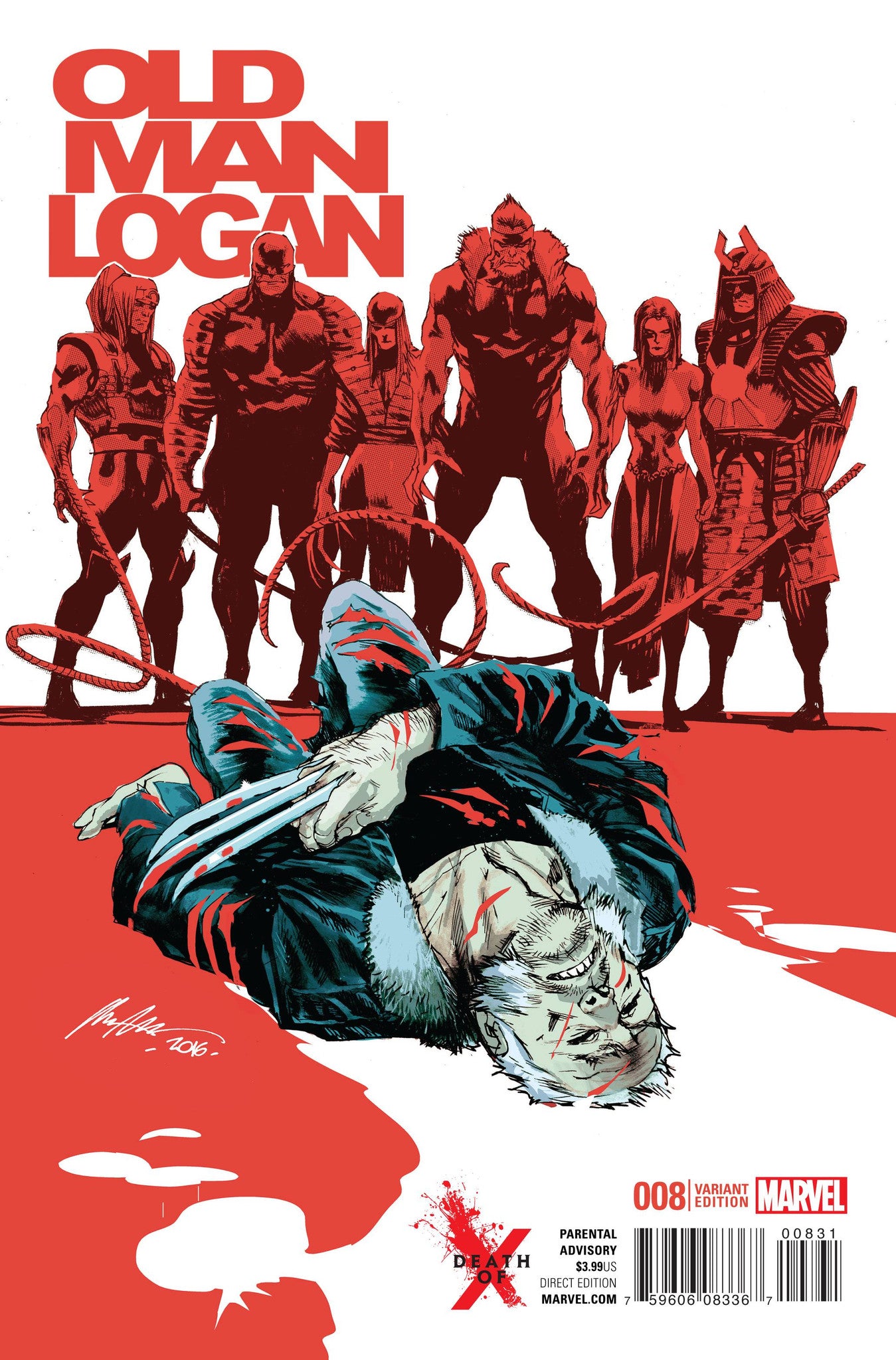 OLD MAN LOGAN #8 ALBUQUERQUE DEATH OF X VAR COVER