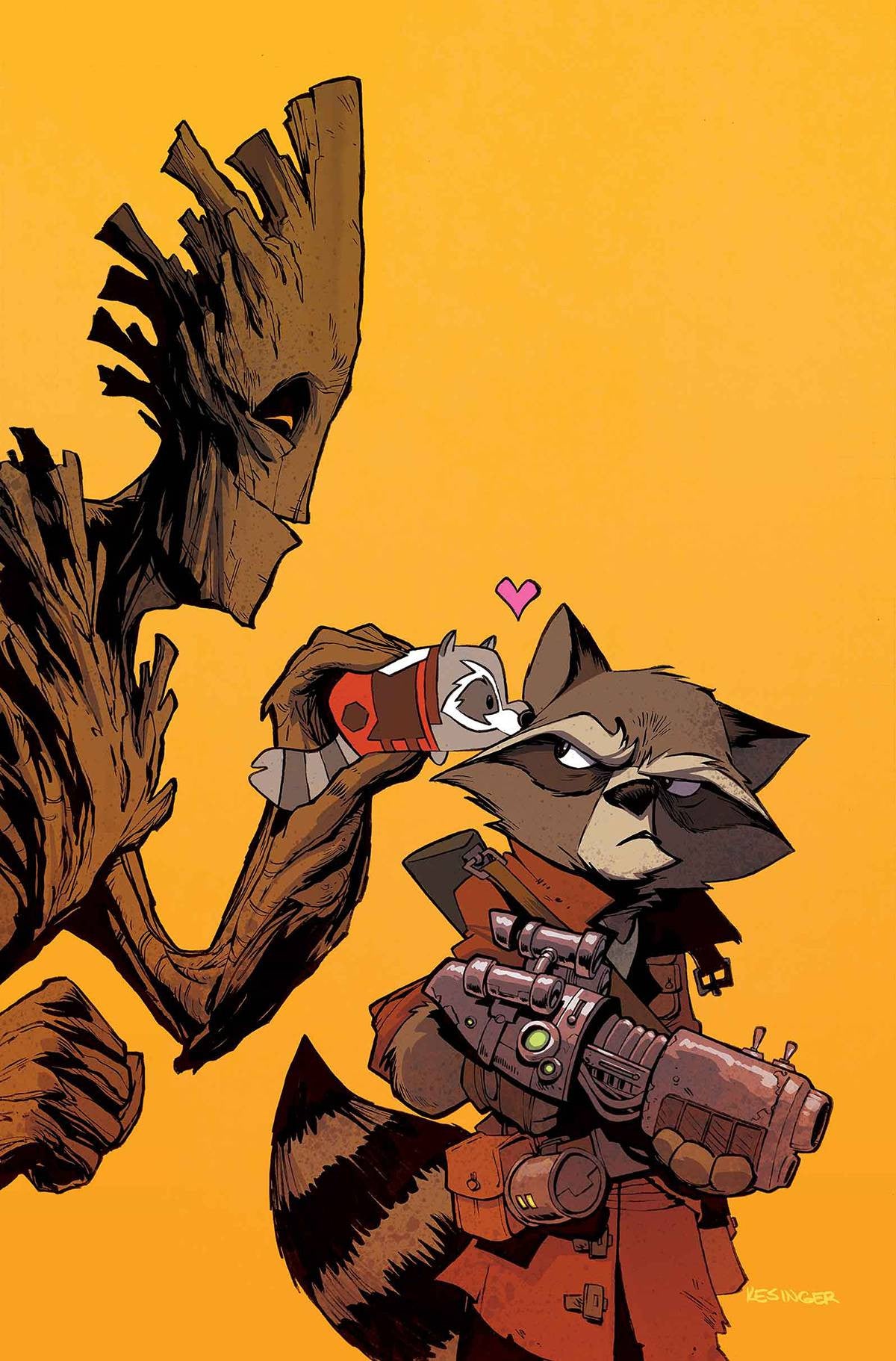 ROCKET RACCOON AND GROOT #8 KESINGER TSUM TSUM VAR CW2 COVER