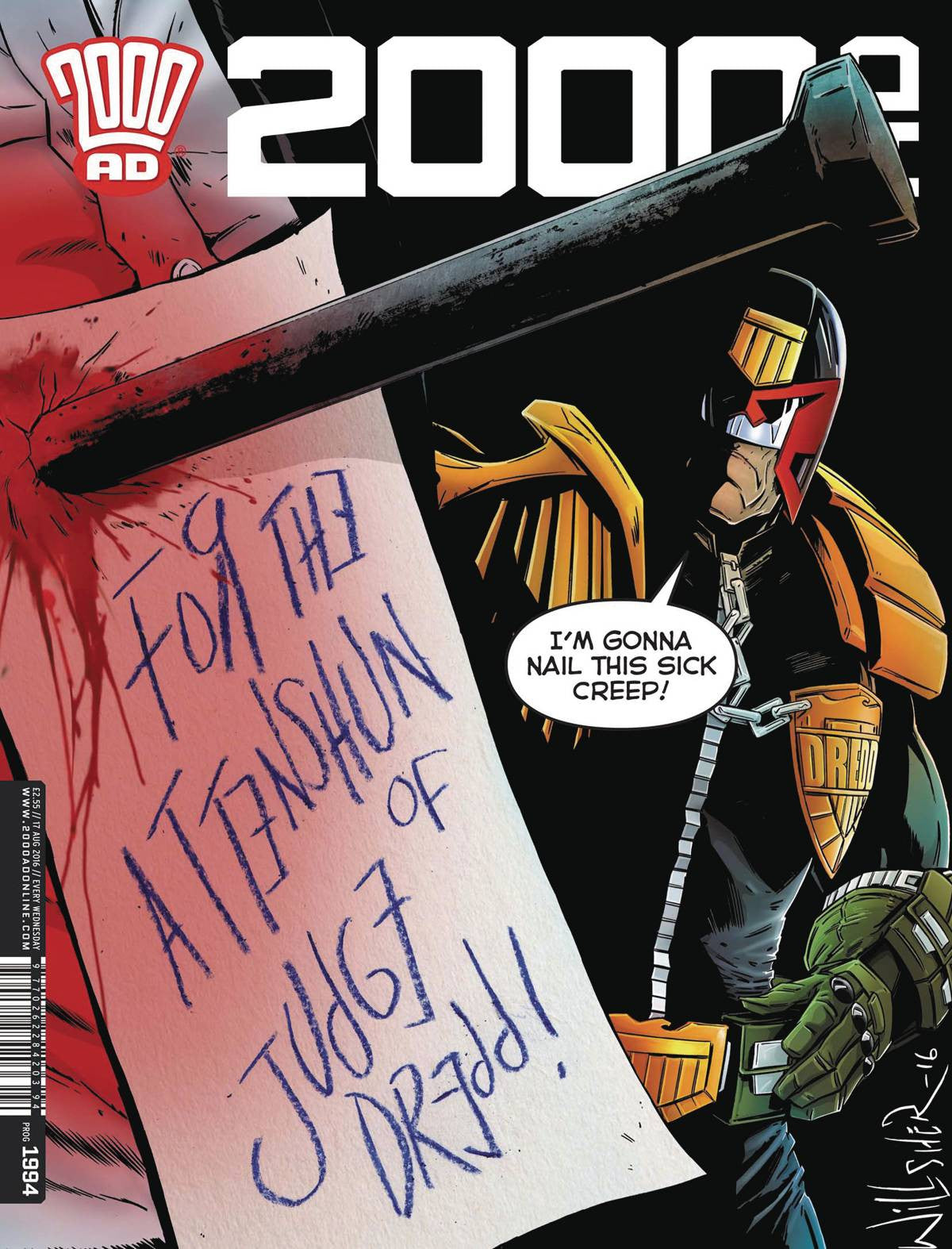 2000 AD PROG #2010 COVER