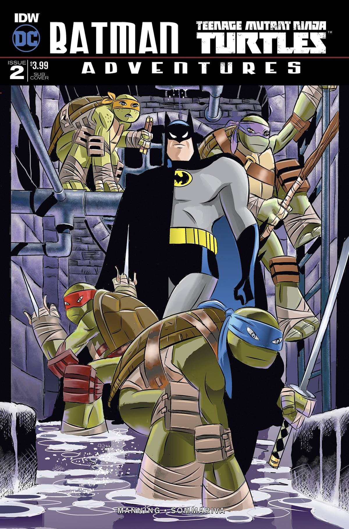 BATMAN TMNT ADVENTURES #2 (OF6) SUBSCRIPTION VAR A COVER