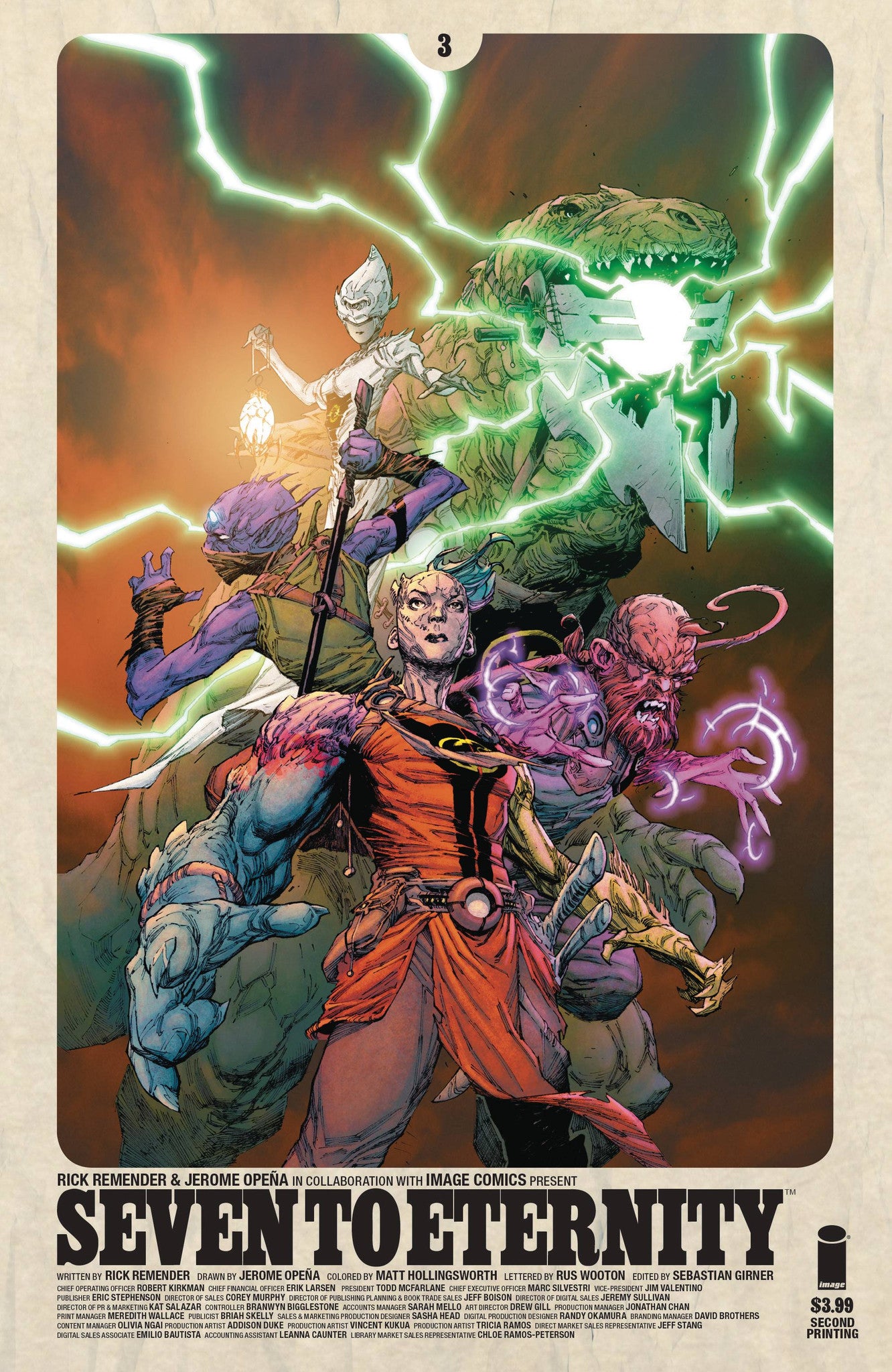 SEVEN TO ETERNITY #3 2ND PTG COVER