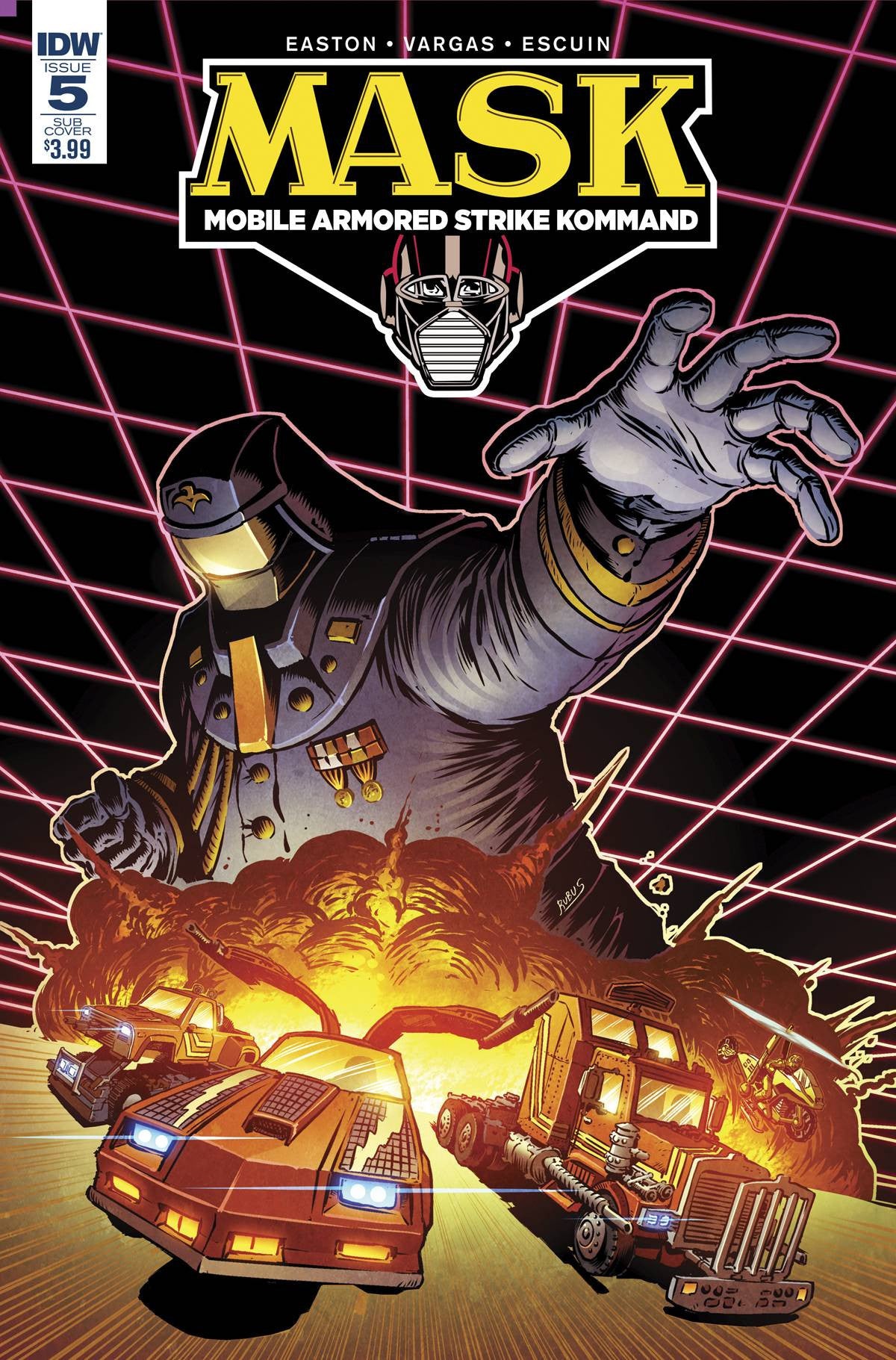MASK MOBILE ARMORED STRIKE KOMMAND #5 COVER