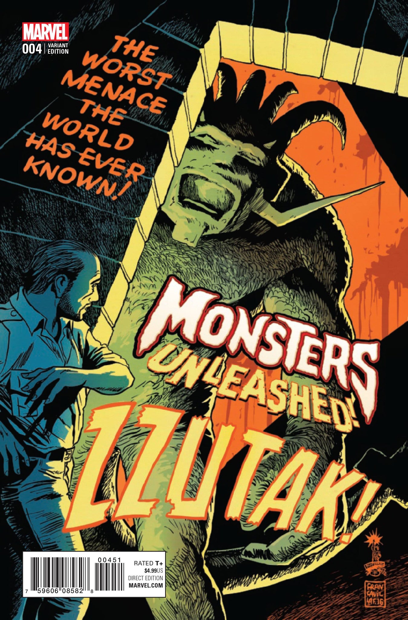 MONSTERS UNLEASHED #4 (OF 5) FRANCAVILLA 50S MOVIE POSTER VAR COVER