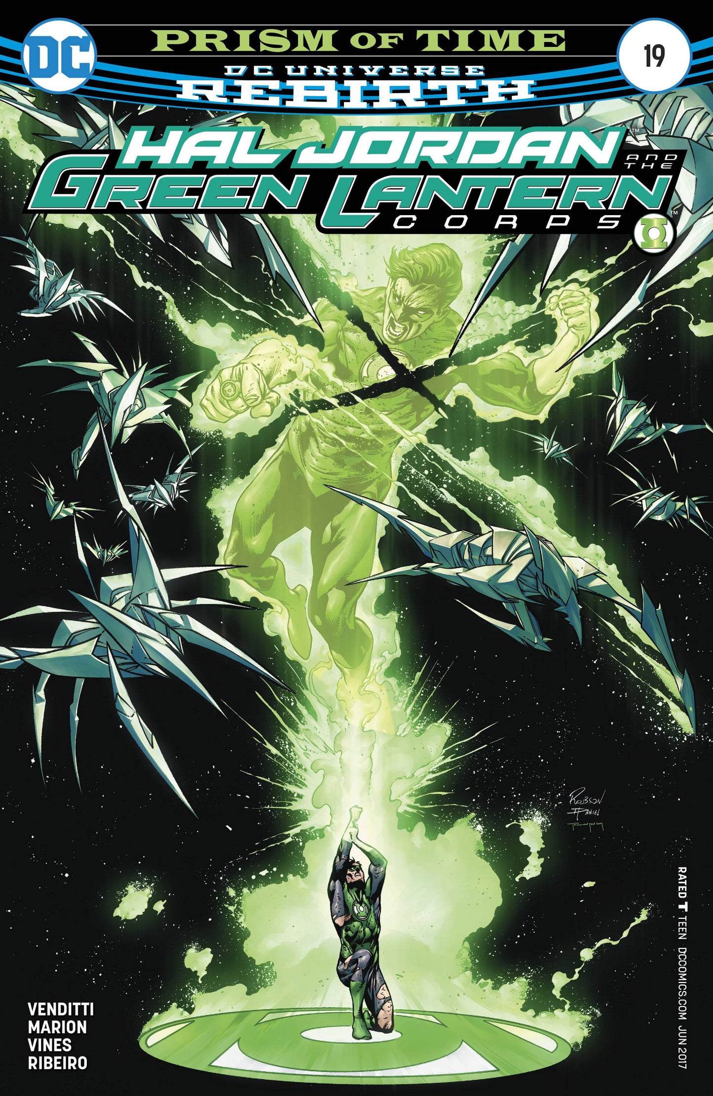 HAL JORDAN AND THE GREEN LANTERN CORPS #19 COVER