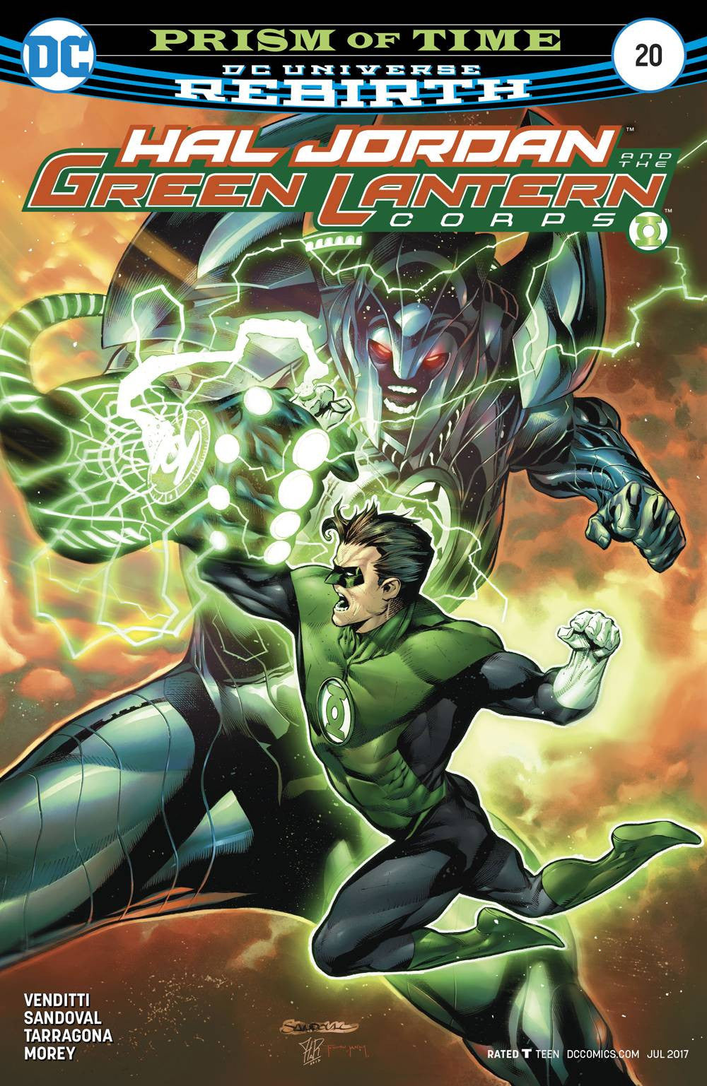 HAL JORDAN AND THE GREEN LANTERN CORPS #20 COVER