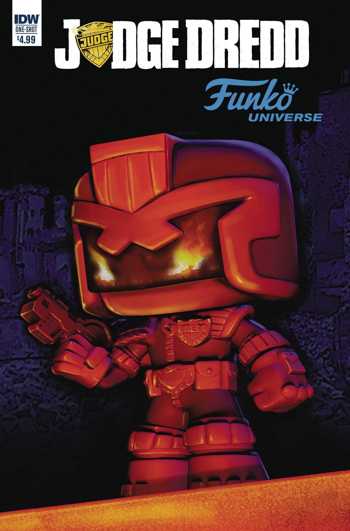 JUDGE DREDD FUNKO UNIVERSE COVER