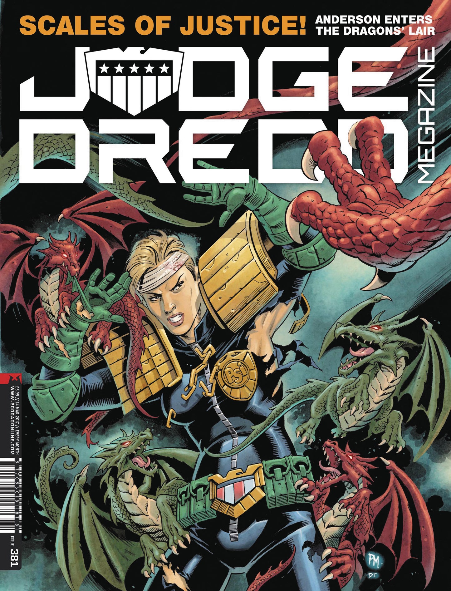 JUDGE DREDD MEGAZINE #385 COVER