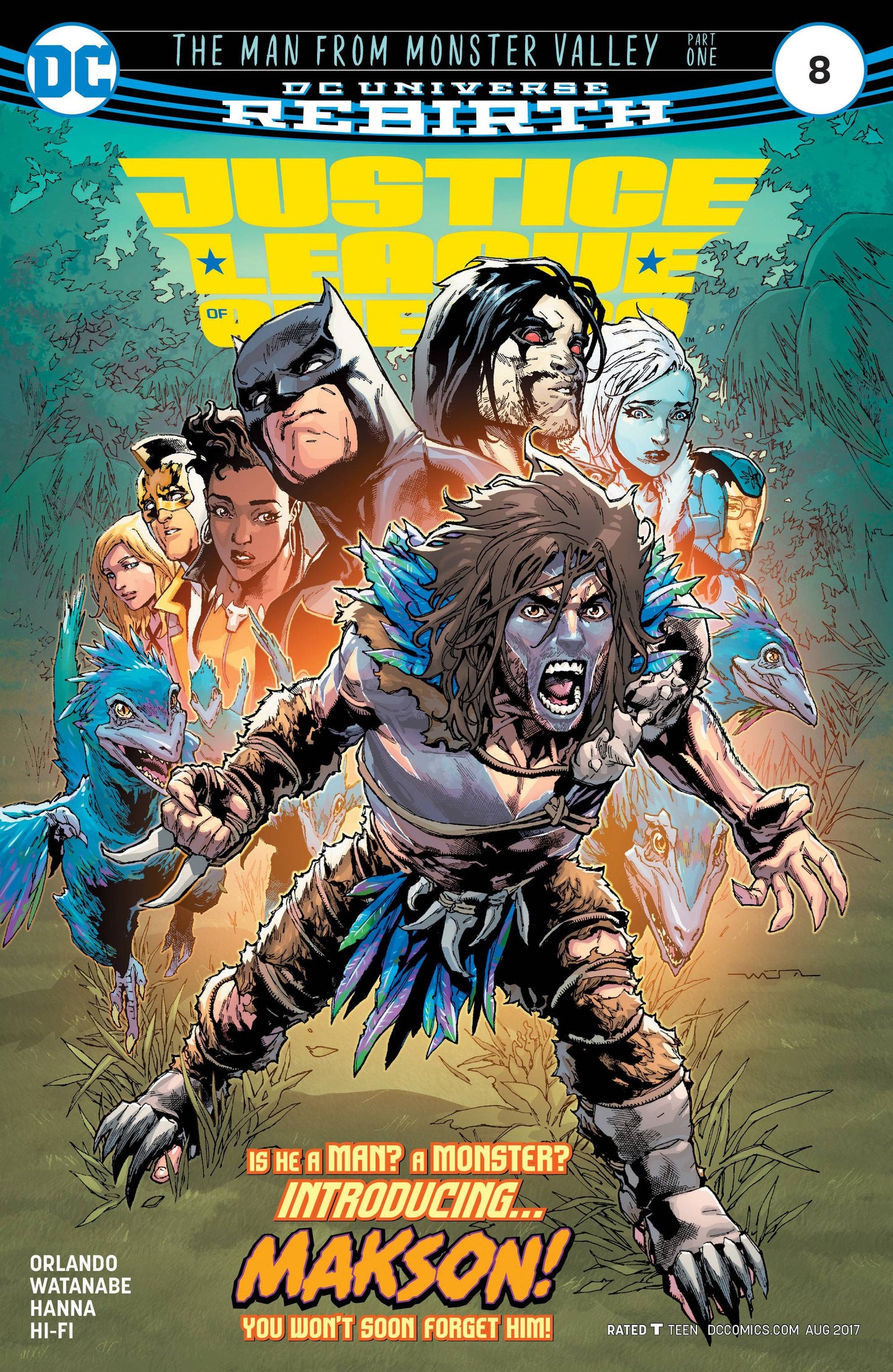 JUSTICE LEAGUE OF AMERICA #8 COVER