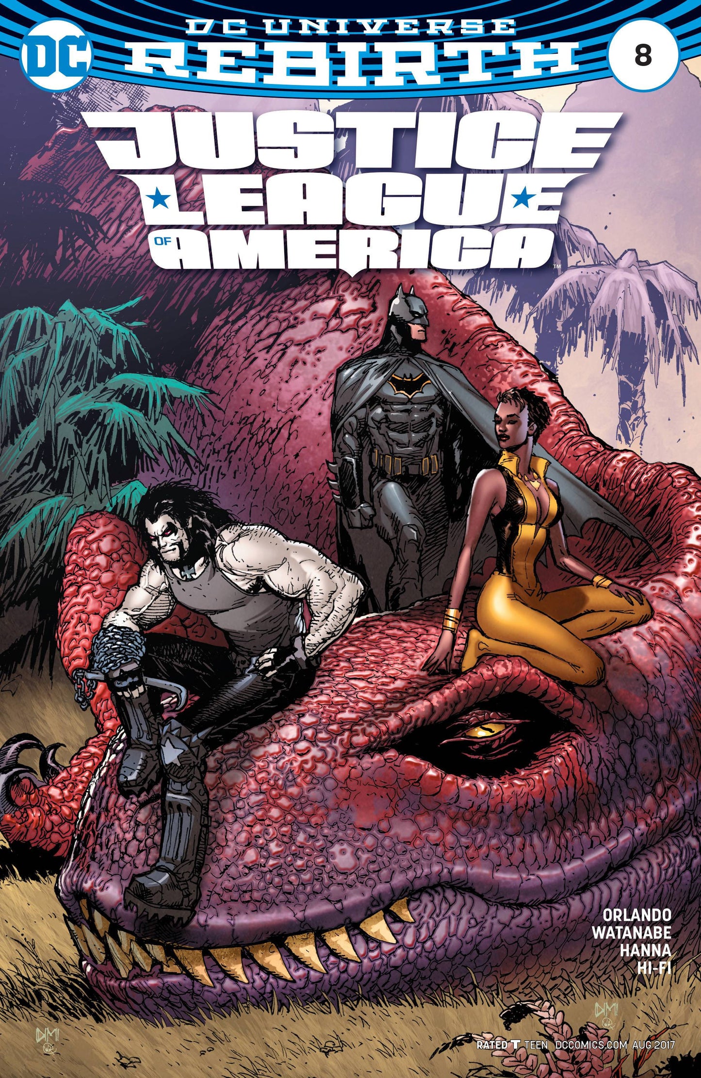 JUSTICE LEAGUE OF AMERICA #8 VAR ED COVER