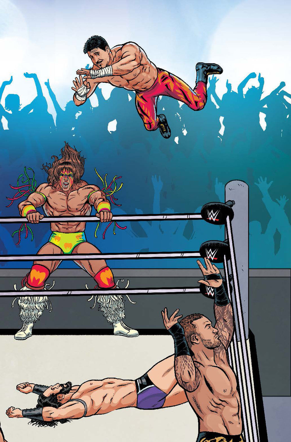 WWE #6 UNLOCK ROYAL RUMBLE SCHOONOVER VAR COVER