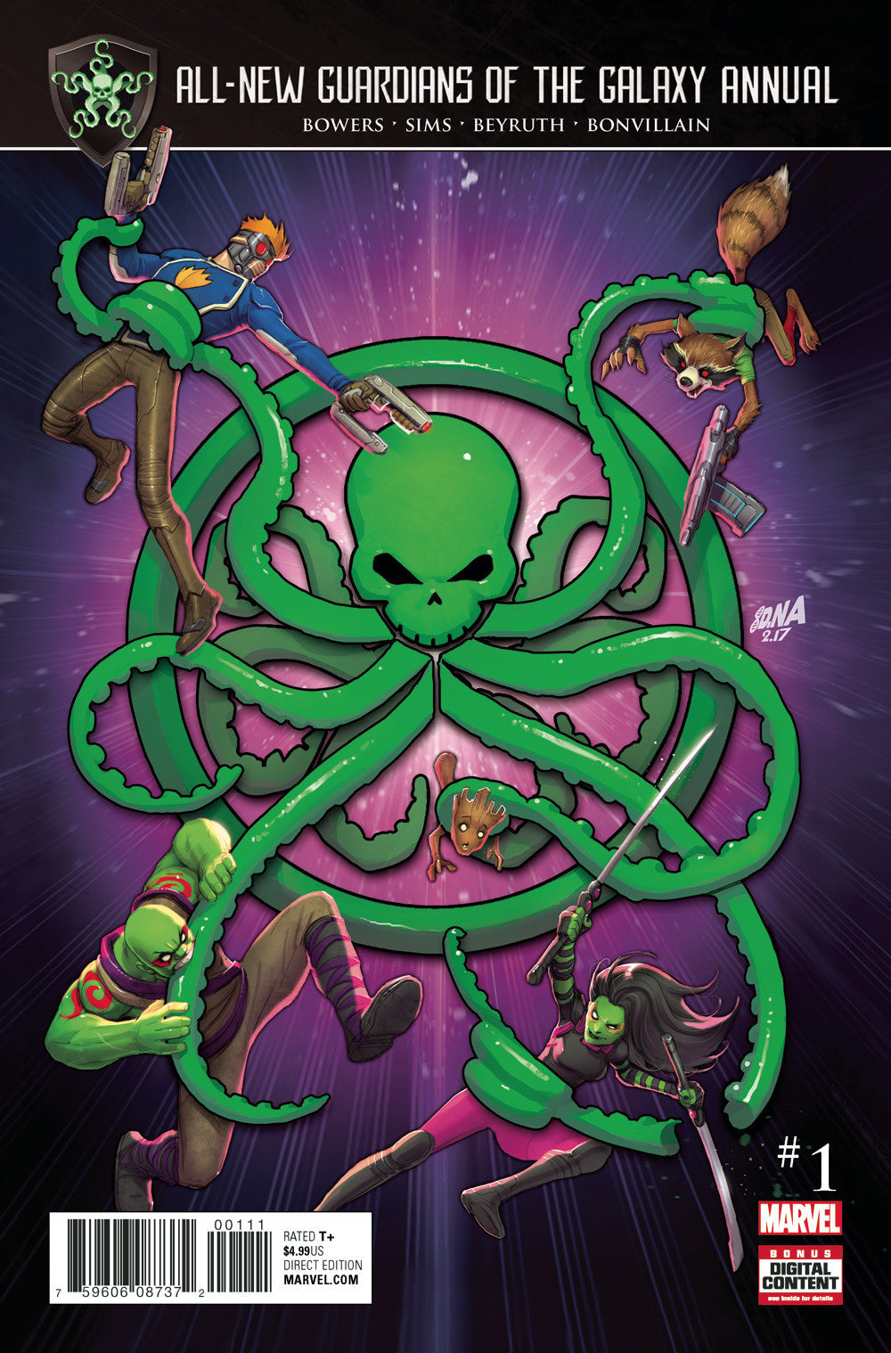 ALL NEW GUARDIANS OF GALAXY ANNUAL #1 SE COVER