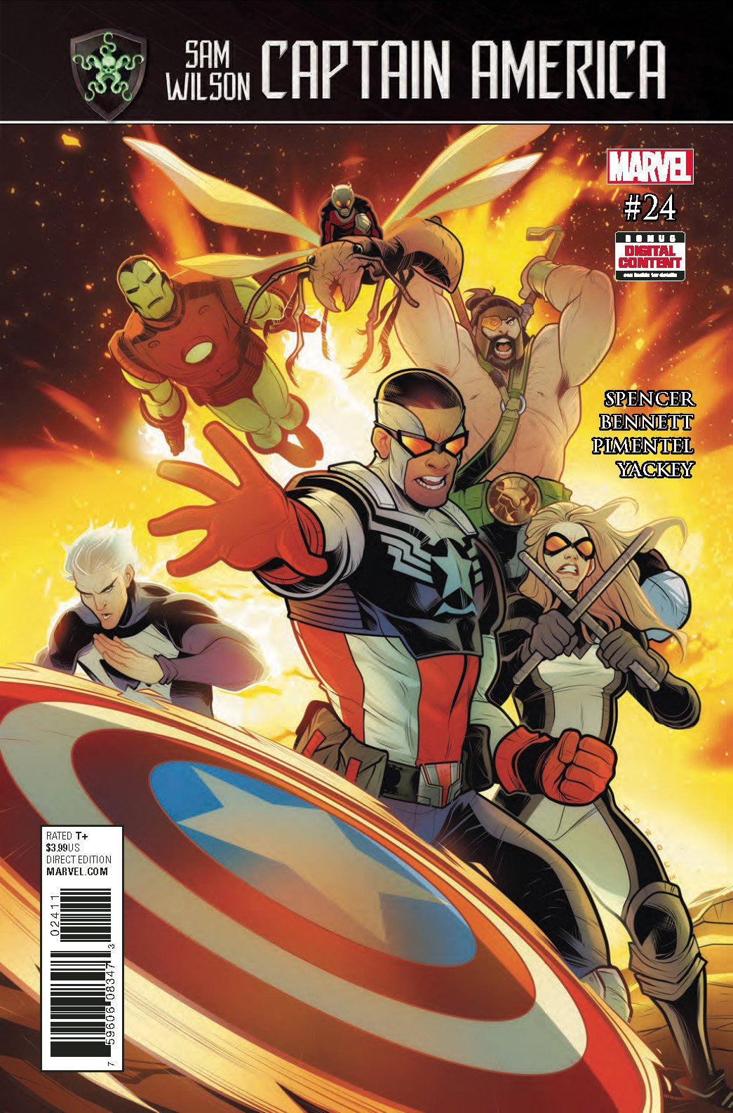 CAPTAIN AMERICA SAM WILSON #24 SE COVER