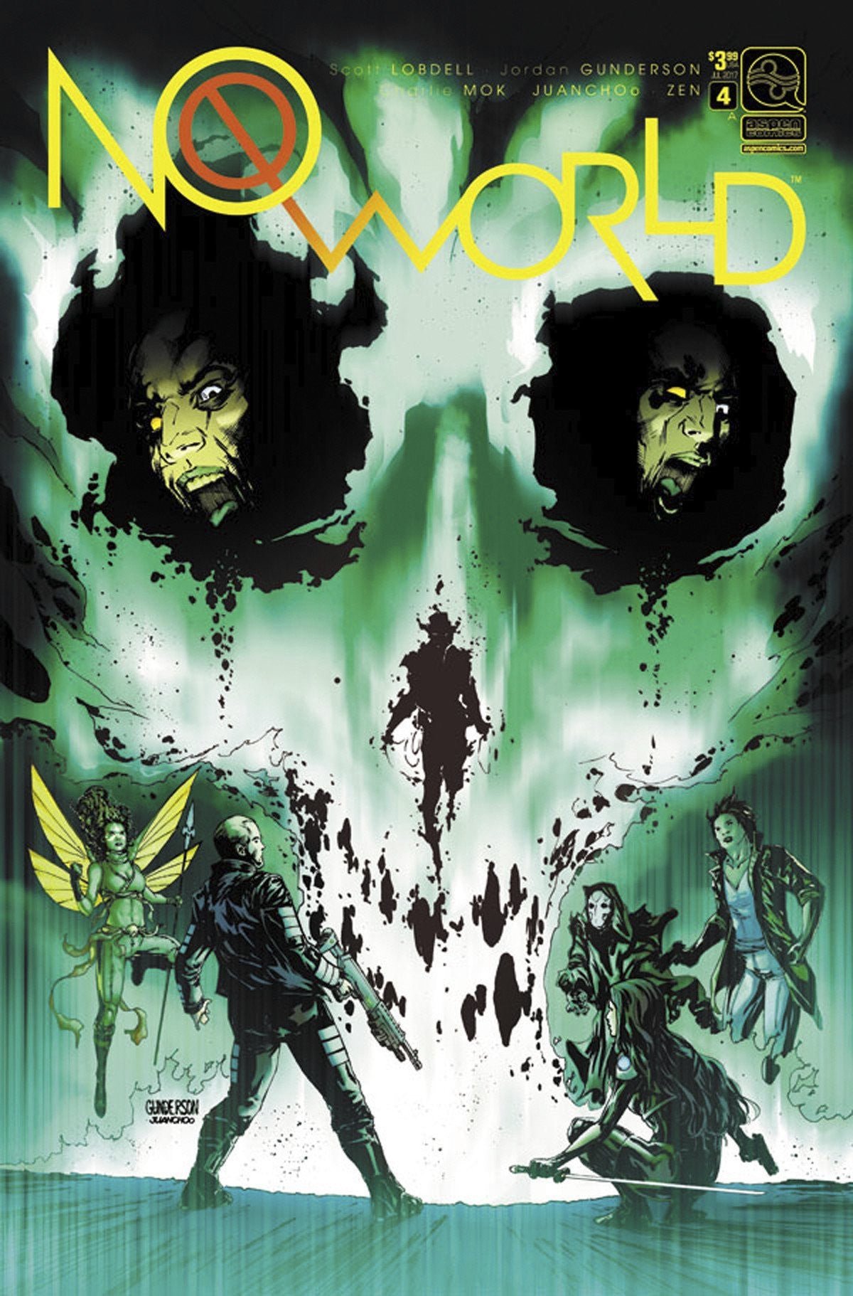 NO WORLD #4 CVR A GUNDERSON COVER