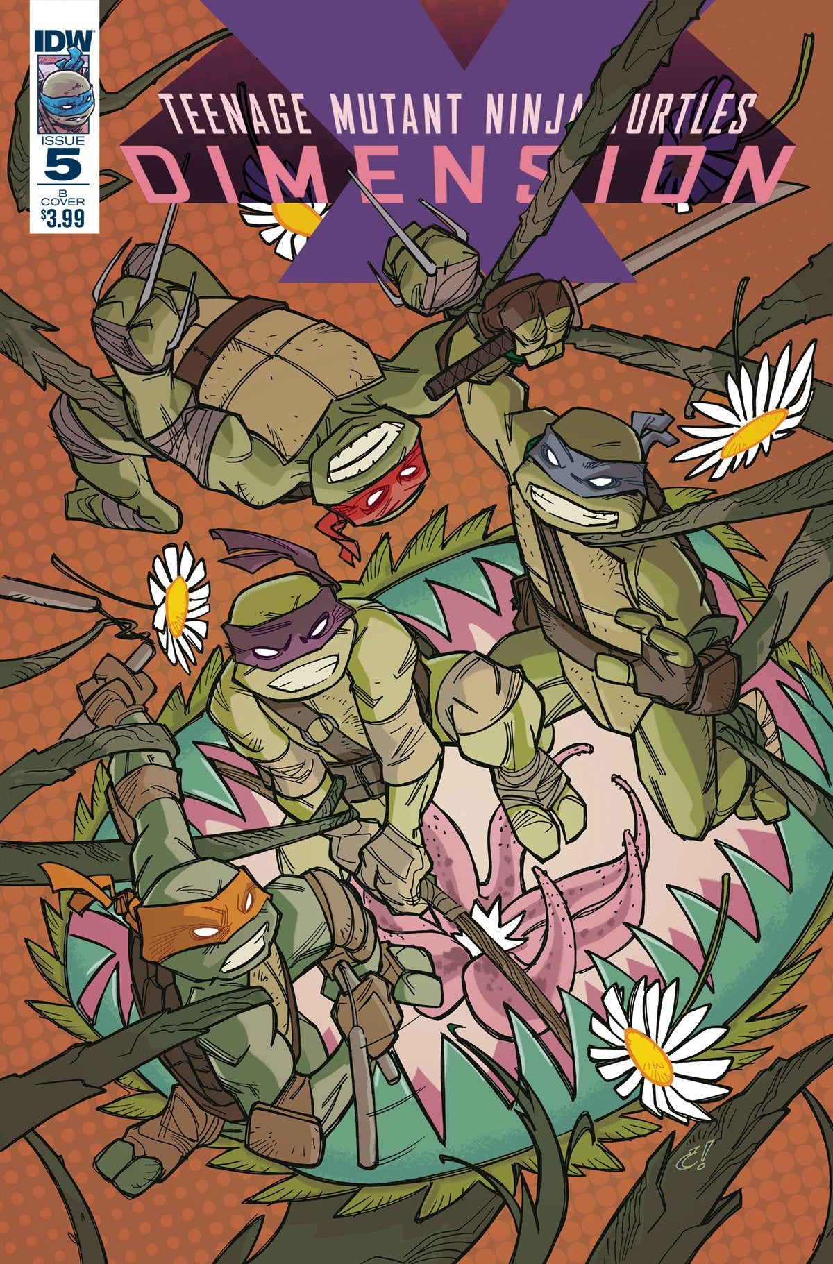 TMNT DIMENSION X #5 CVR B ROUSSEAU COVER