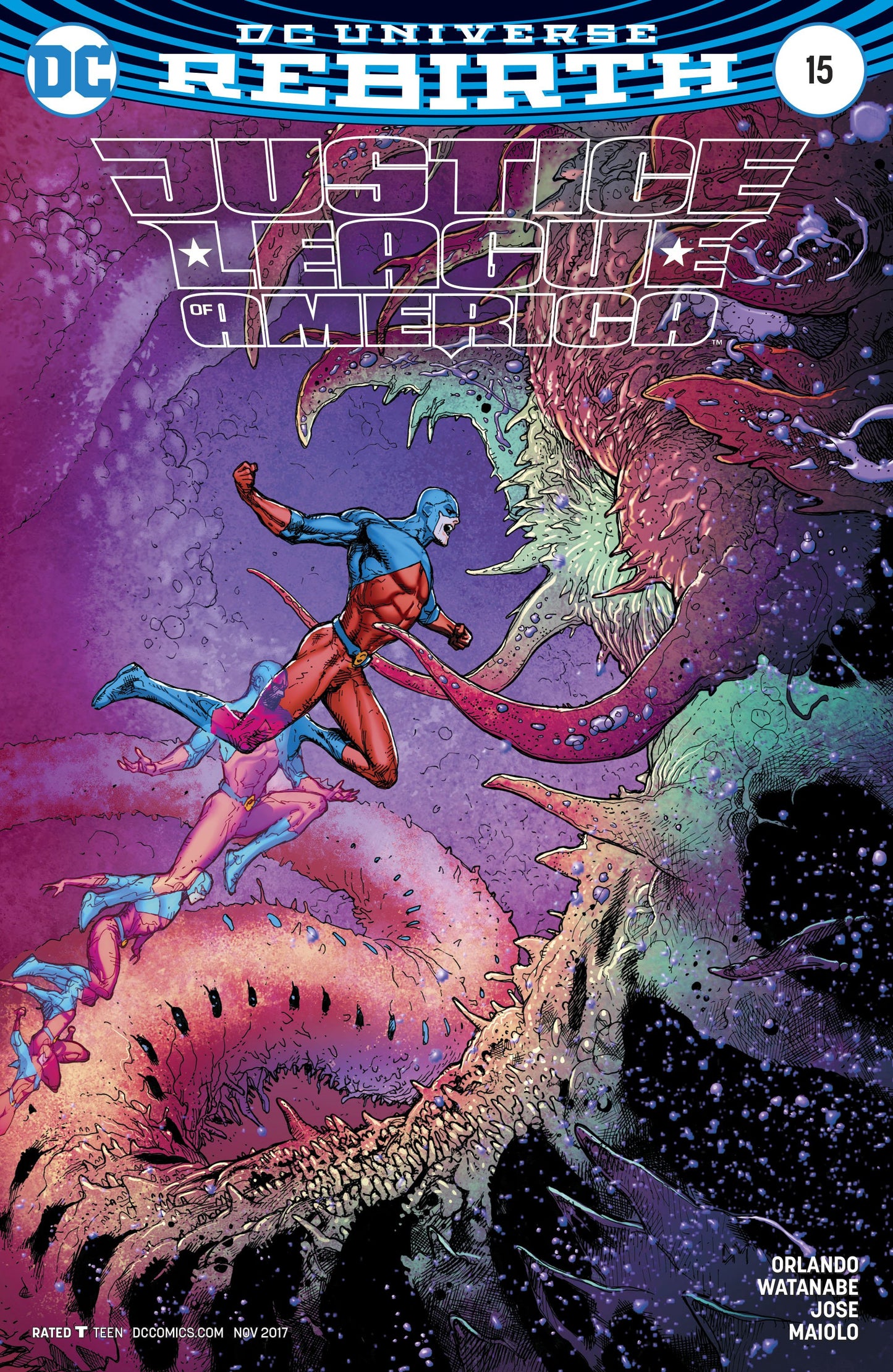 JUSTICE LEAGUE OF AMERICA #15 VAR ED COVER