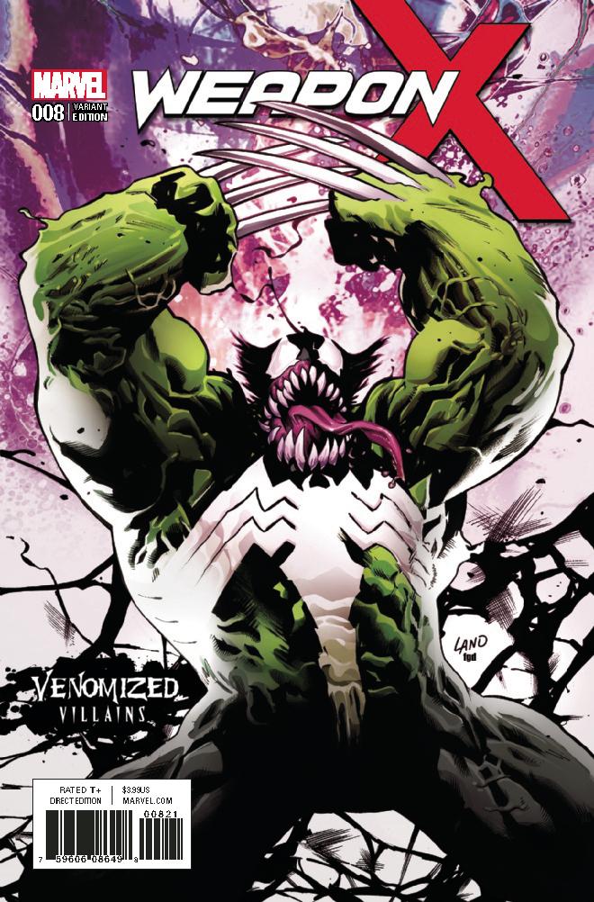 WEAPON X #8 VENOMIZED WEAPON H VAR COVER
