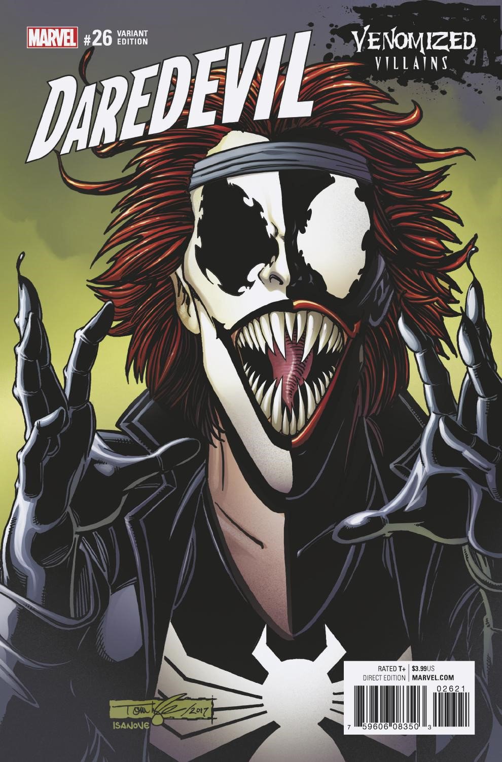 DAREDEVIL #26 VENOMIZED TYPHOID MARY VAR COVER