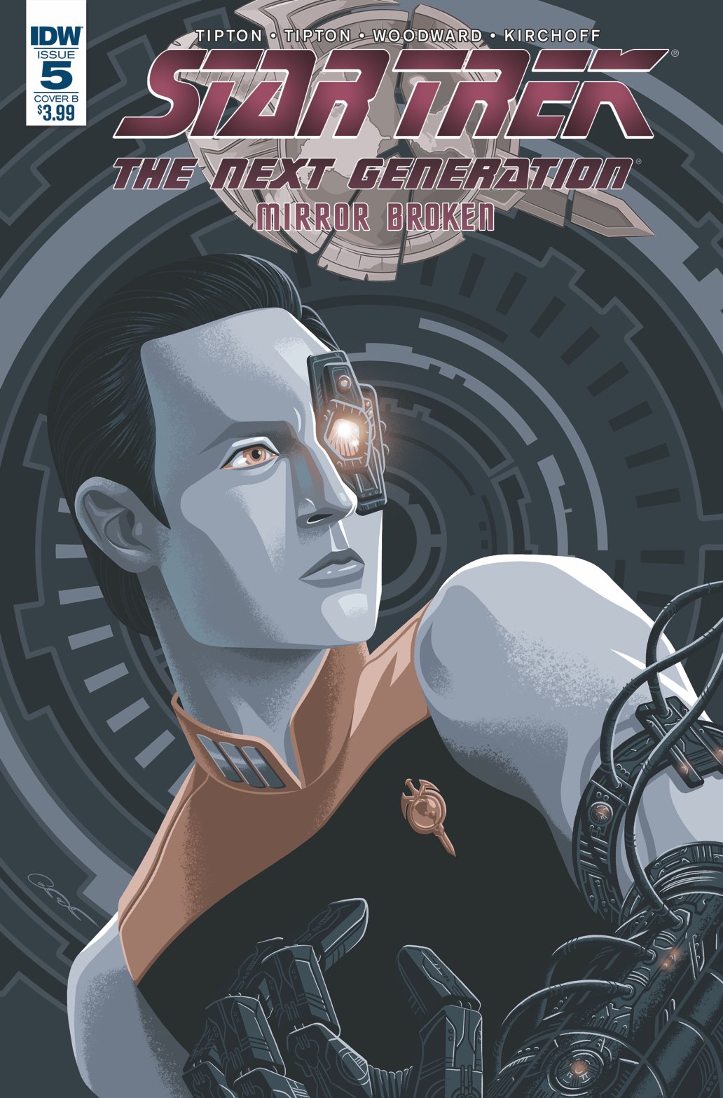 STAR TREK TNG MIRROR BROKEN #5 (OF 6) CVR B CALTSOUDAS COVER