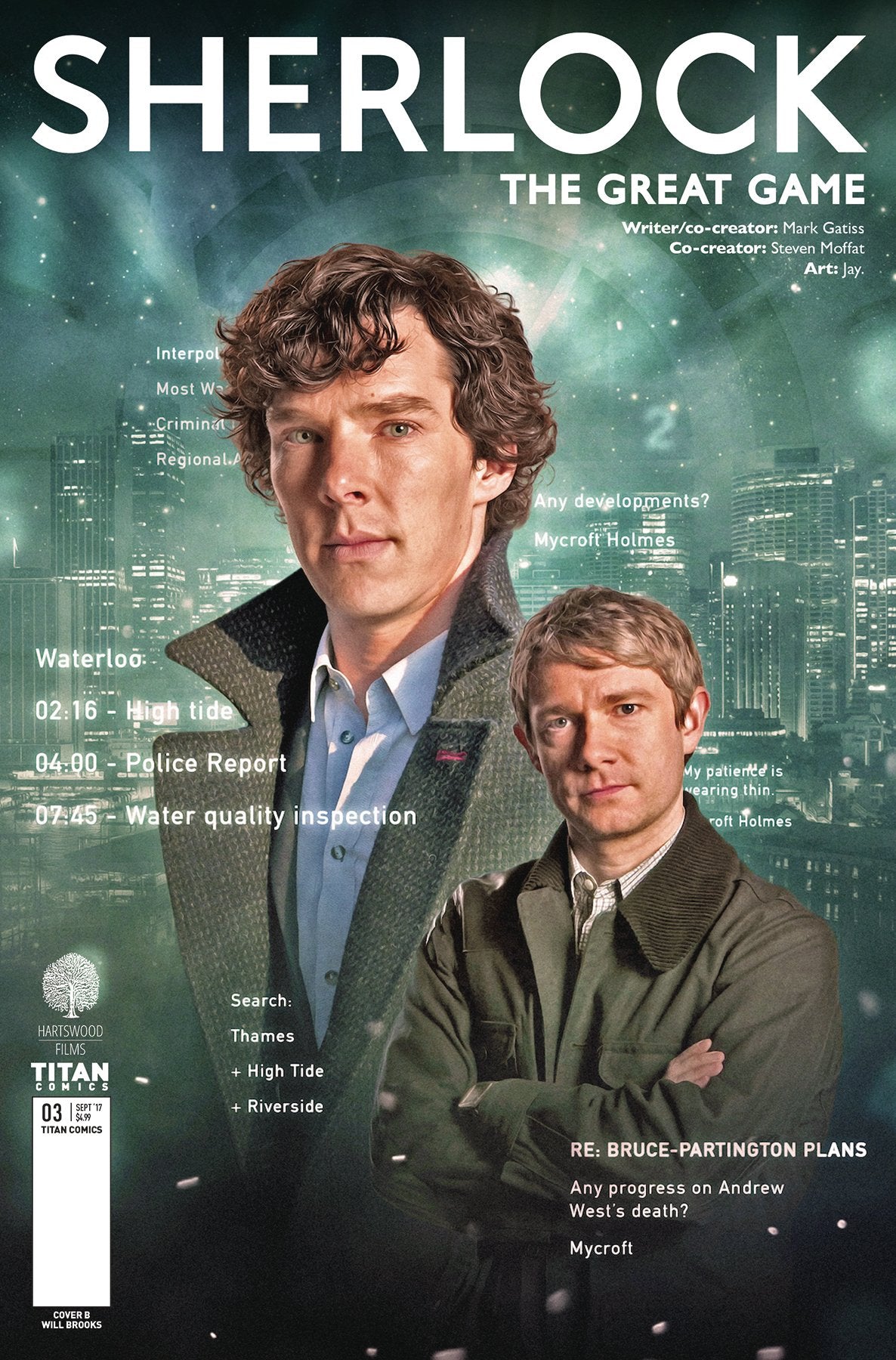 SHERLOCK THE GREAT GAME #3 (OF 6) CVR B PHOTO COVER