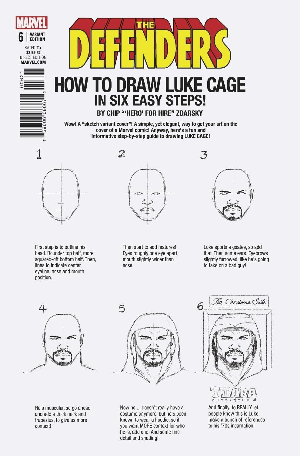 DEFENDERS #6 ZDARSKY HOW TO DRAW VAR LEG COVER